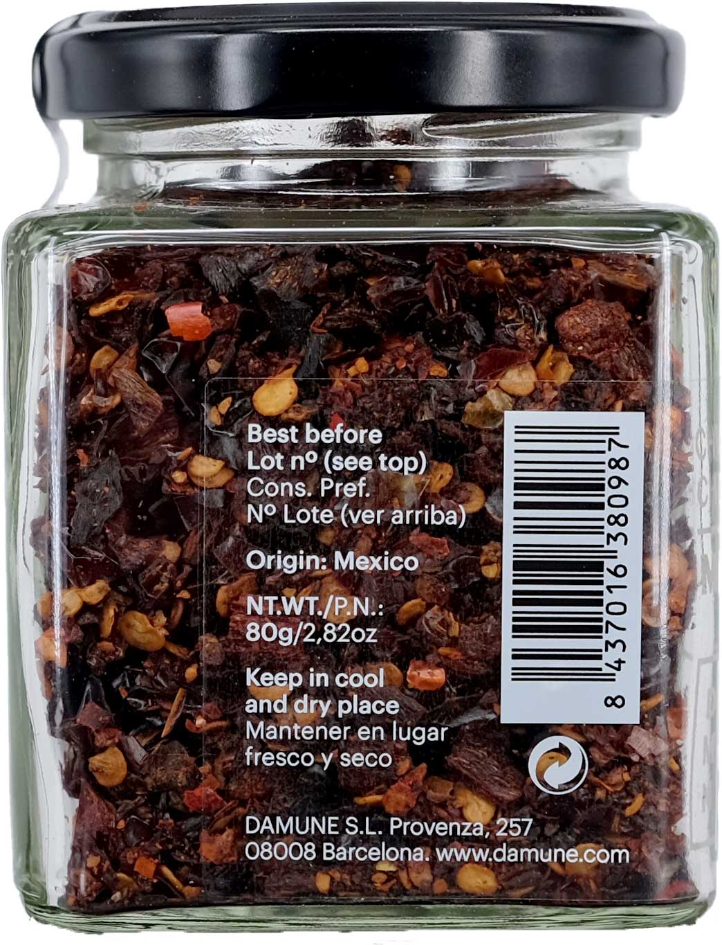 DAMUNE Chipotle Flakes Mexiko, 80g