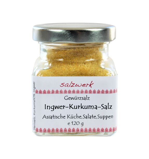 SALZWERK Ingwer Kurkuma Salz, 120g