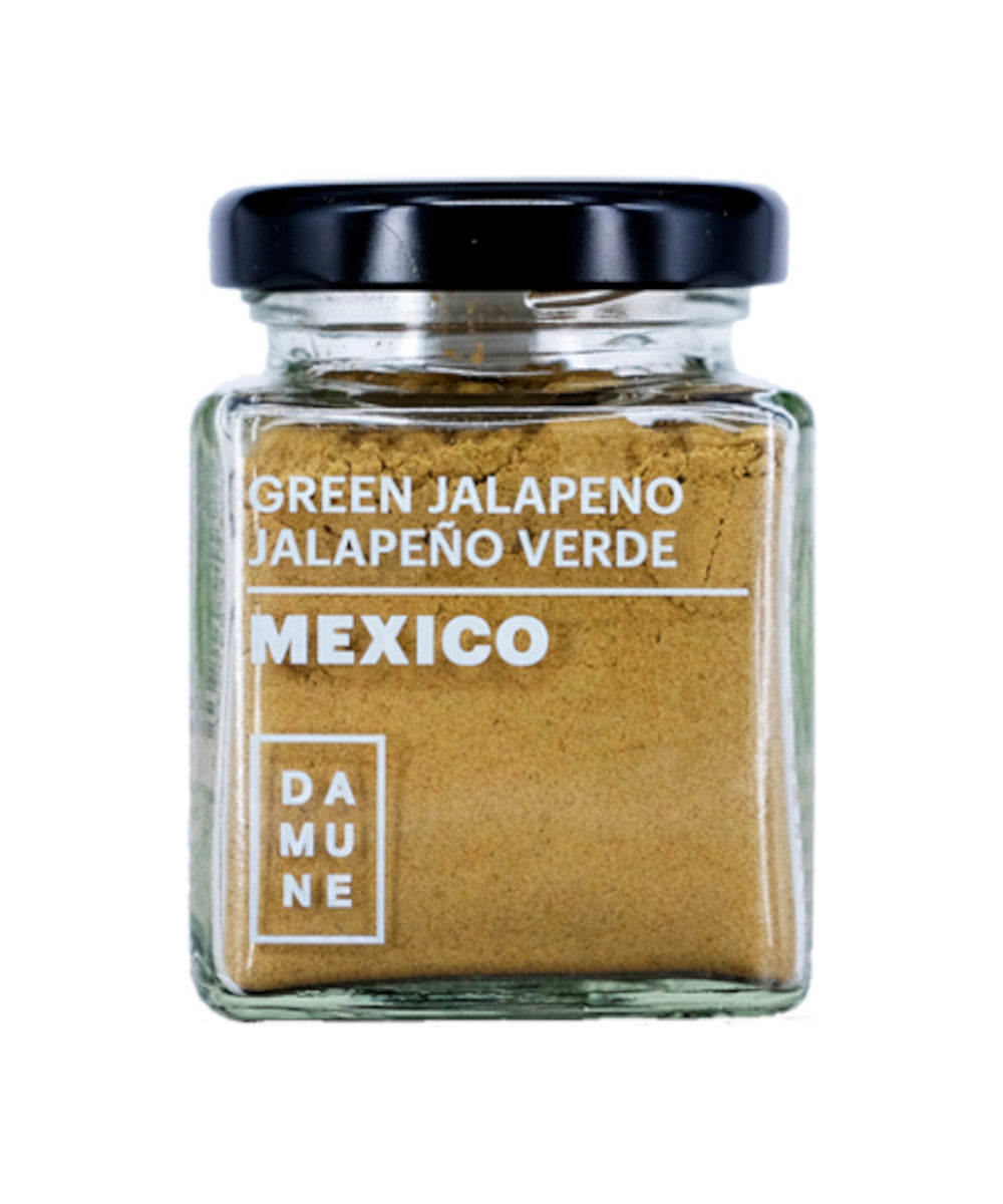 DAMUNE Grünes Jalapeno-Pulver, 45g