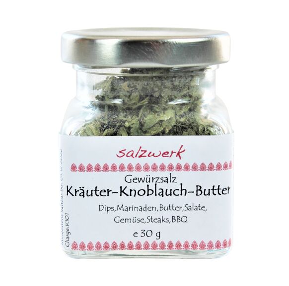 SALZWERK Kräuter Knoblauch Butter Gewürzmischung, 30g