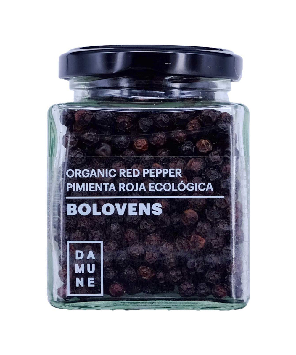 DAMUNE Rote Pfefferkörner Bolovens Bio Premium ganz, 100g