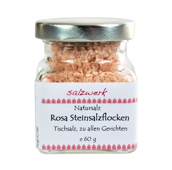 SALZWERK Rosa Steinsalzflocken - Natursalzflakes, 60g